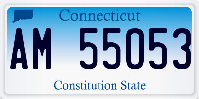 CT license plate AM55053