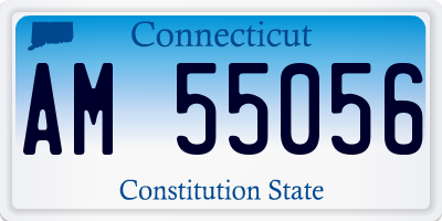 CT license plate AM55056