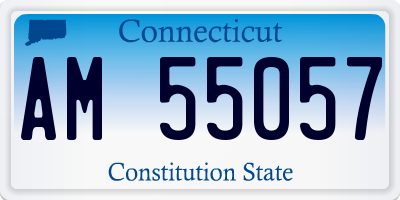 CT license plate AM55057