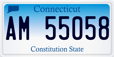 CT license plate AM55058