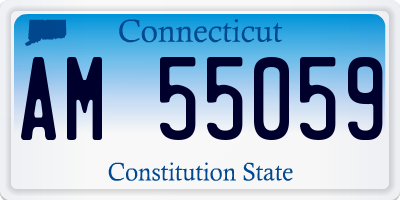CT license plate AM55059