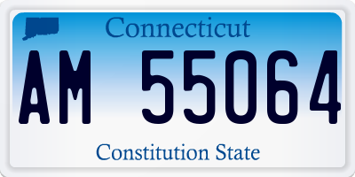 CT license plate AM55064