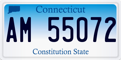 CT license plate AM55072