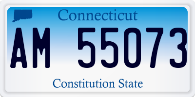 CT license plate AM55073