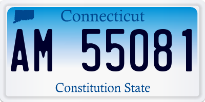 CT license plate AM55081