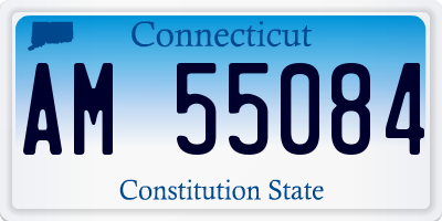 CT license plate AM55084