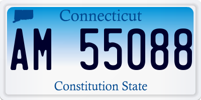 CT license plate AM55088