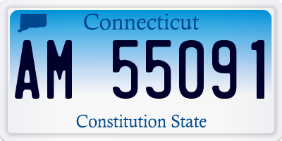 CT license plate AM55091