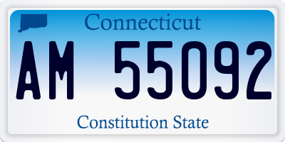 CT license plate AM55092