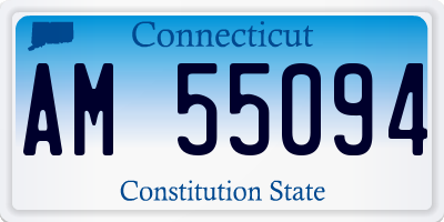 CT license plate AM55094