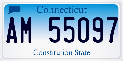 CT license plate AM55097