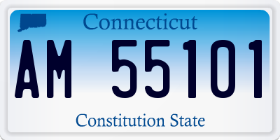 CT license plate AM55101