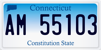CT license plate AM55103