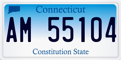 CT license plate AM55104