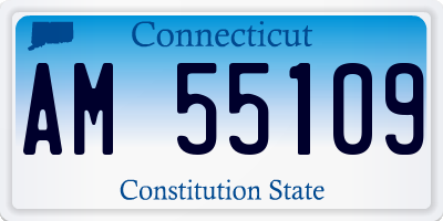 CT license plate AM55109