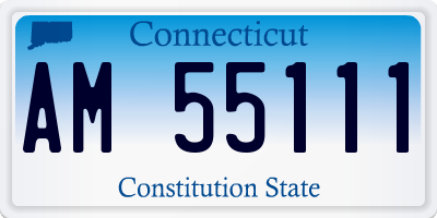 CT license plate AM55111
