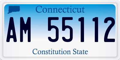CT license plate AM55112