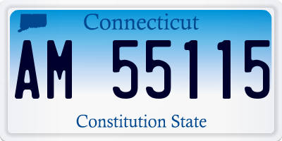 CT license plate AM55115