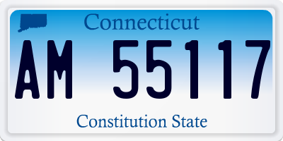 CT license plate AM55117