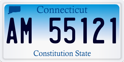 CT license plate AM55121