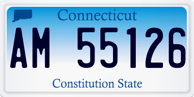 CT license plate AM55126