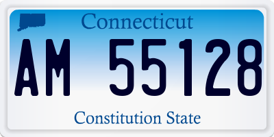 CT license plate AM55128