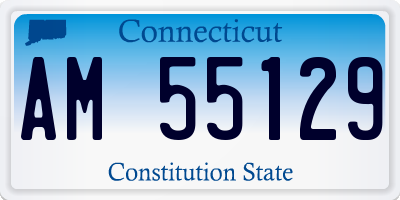 CT license plate AM55129