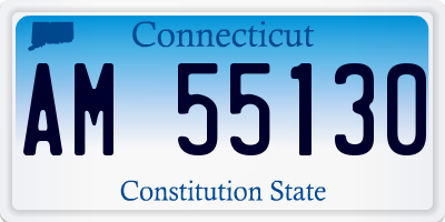 CT license plate AM55130