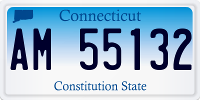 CT license plate AM55132
