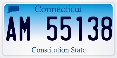 CT license plate AM55138