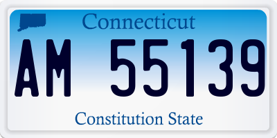 CT license plate AM55139