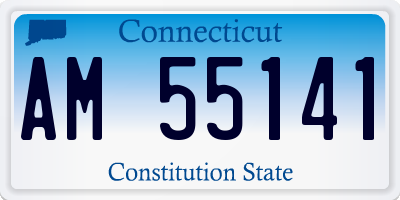 CT license plate AM55141
