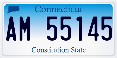 CT license plate AM55145