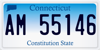 CT license plate AM55146
