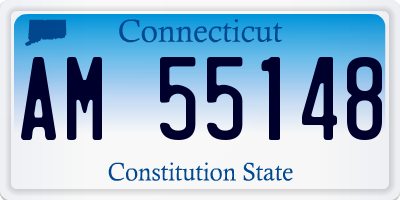 CT license plate AM55148