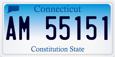 CT license plate AM55151