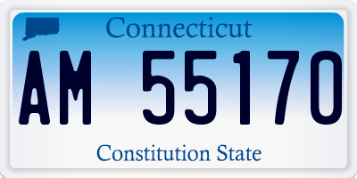 CT license plate AM55170
