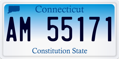 CT license plate AM55171
