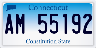CT license plate AM55192
