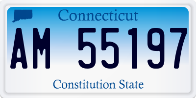 CT license plate AM55197