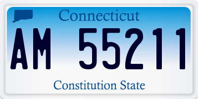CT license plate AM55211