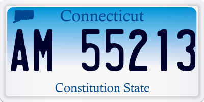 CT license plate AM55213