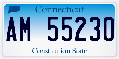 CT license plate AM55230