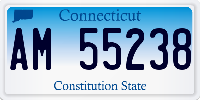 CT license plate AM55238