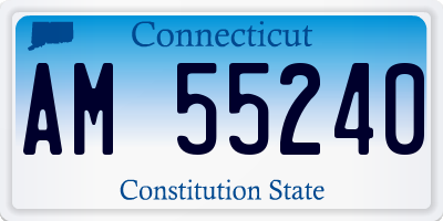CT license plate AM55240