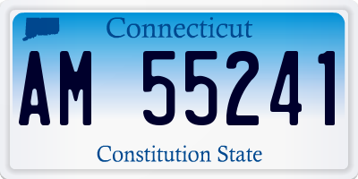 CT license plate AM55241