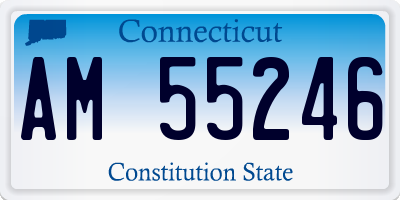 CT license plate AM55246