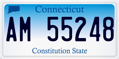 CT license plate AM55248