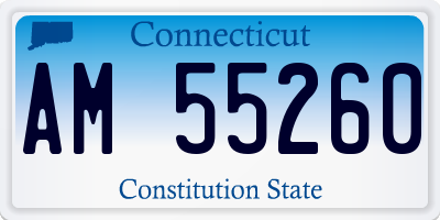 CT license plate AM55260