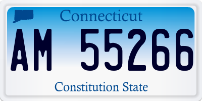 CT license plate AM55266